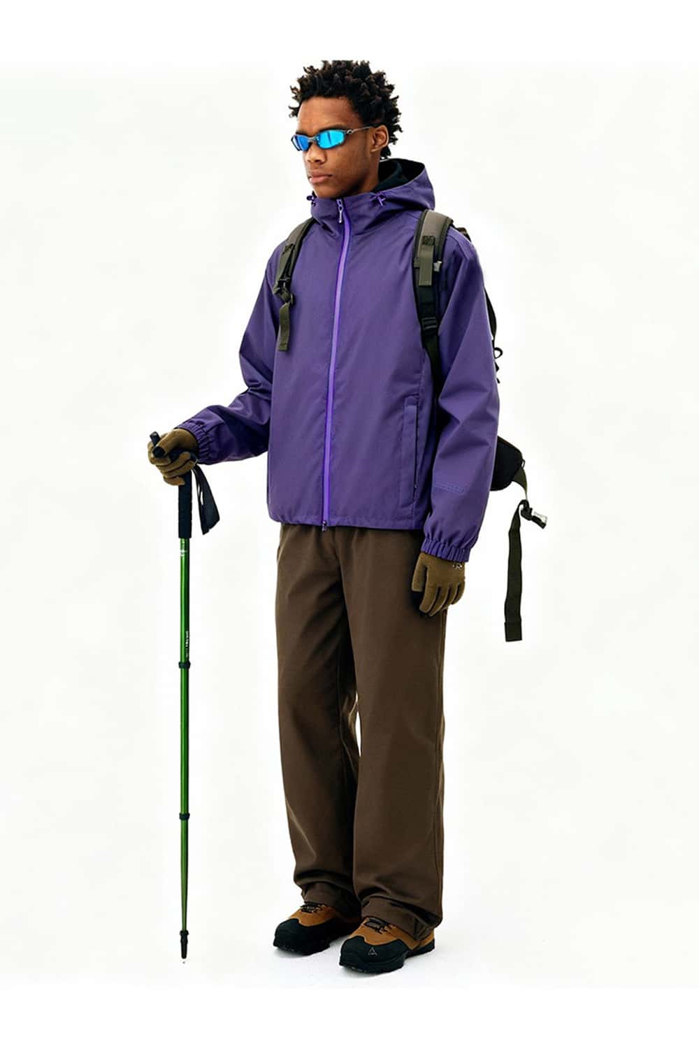 Minimalist Waterproof Windbreaker Jacket - Blue