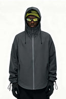 Minimalist Waterproof Windbreaker Jacket - Dark Gray