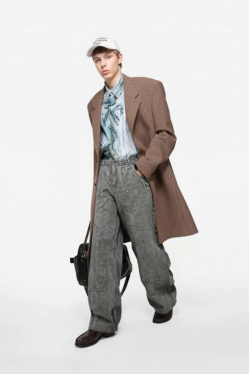 Weatherproof Ice-Washed Logger Pants - Gray