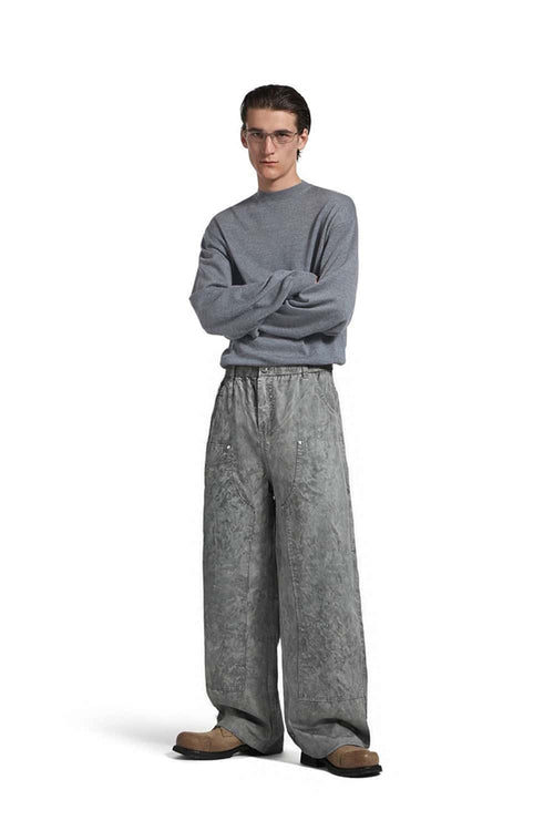 Weatherproof Ice-Washed Logger Pants - Gray