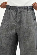 Weatherproof Ice-Washed Logger Pants - Gray