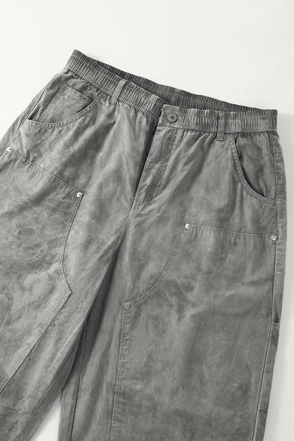Weatherproof Ice-Washed Logger Pants - Gray