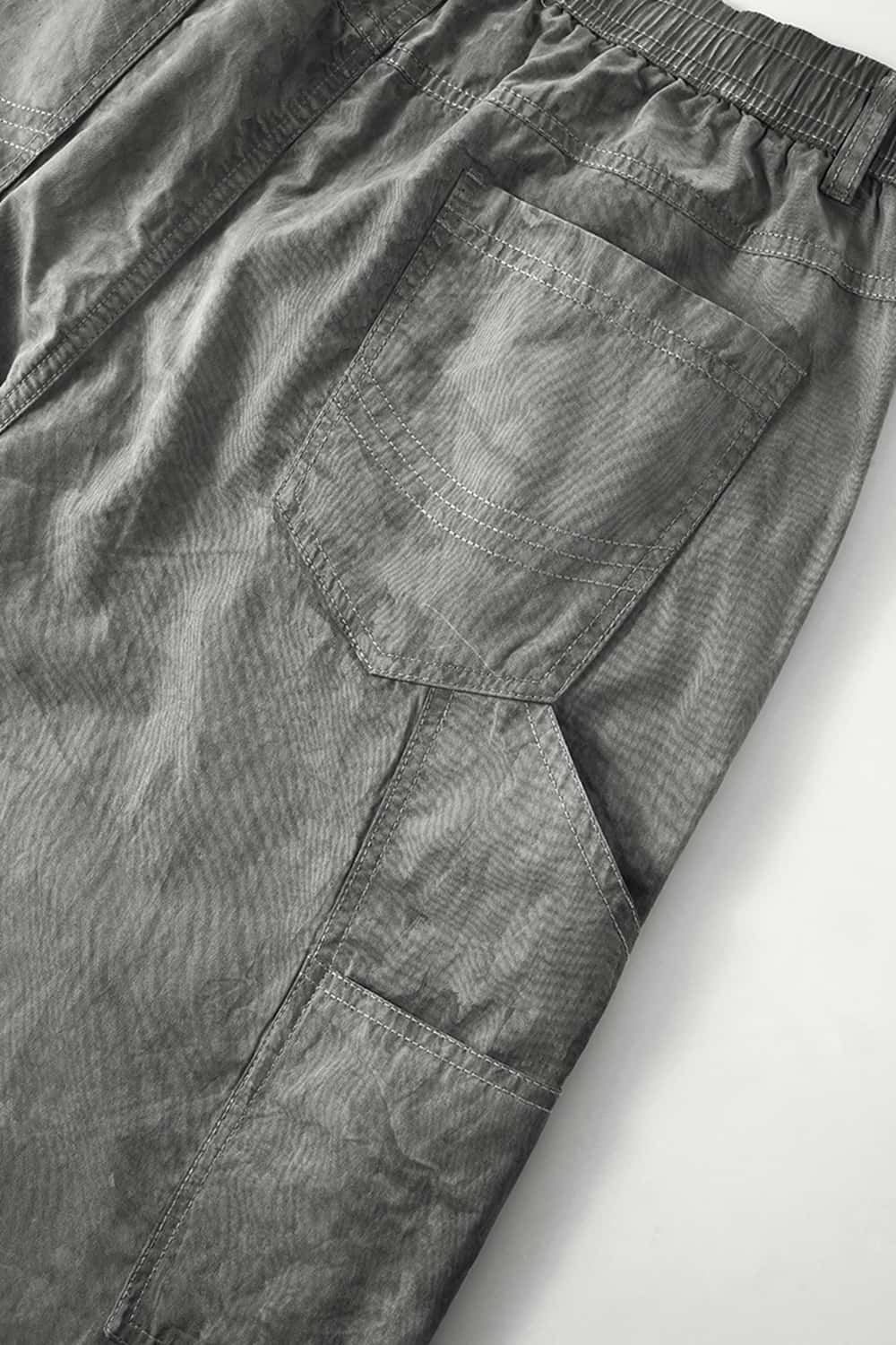 Weatherproof Ice-Washed Logger Pants - Gray