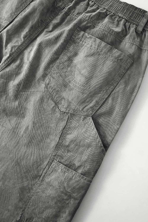 Weatherproof Ice-Washed Logger Pants - Gray