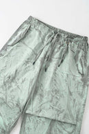 Vintage Ice-Washed Parachute Pants - Matcha