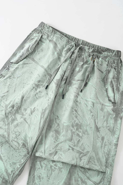 Vintage Ice-Washed Parachute Pants - Matcha