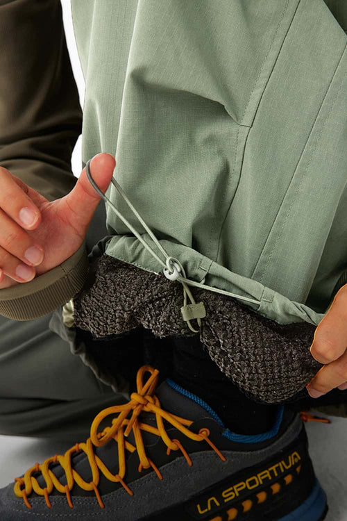 Windproof Fleece-Lined Active Pants - Green
