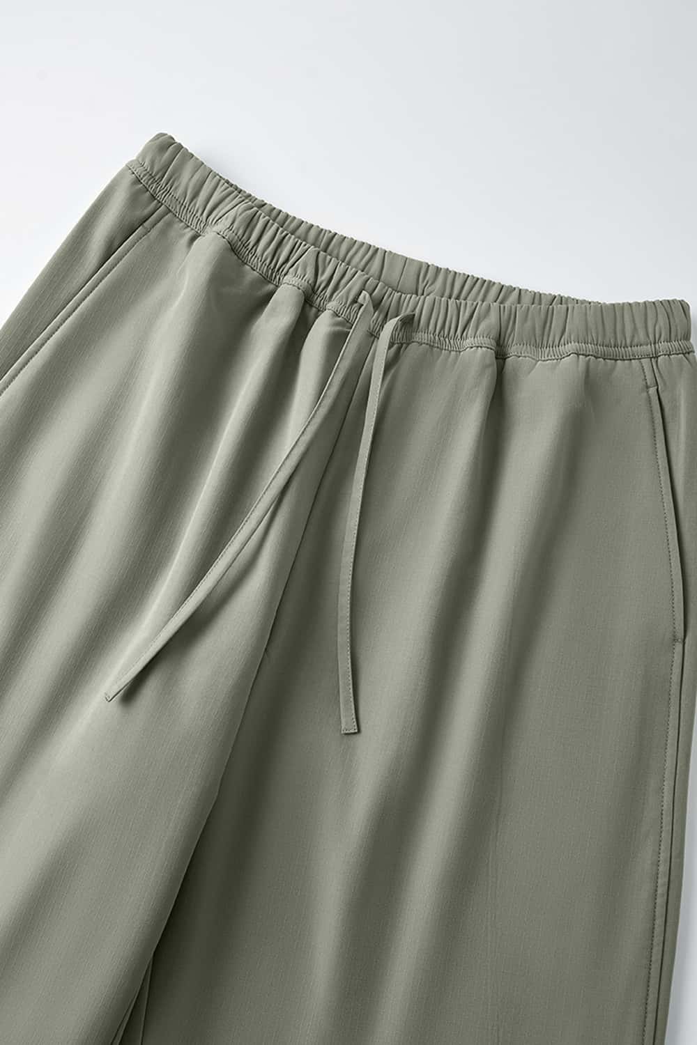 Windproof Fleece-Lined Active Pants - Green
