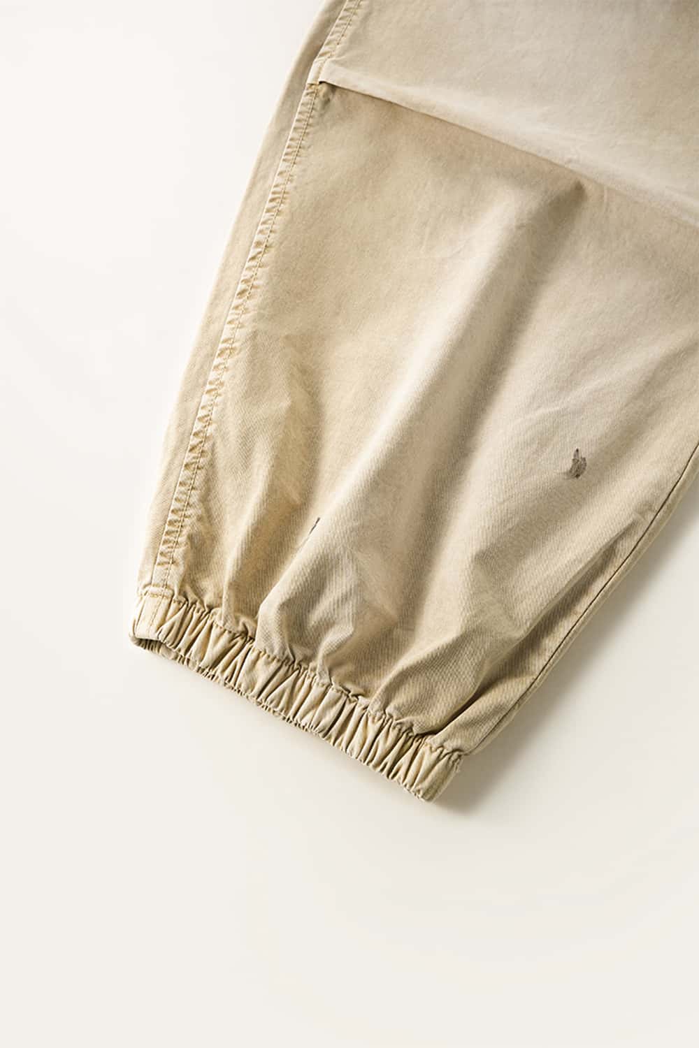 Distressed Vintage Parachute Pants - Khaki