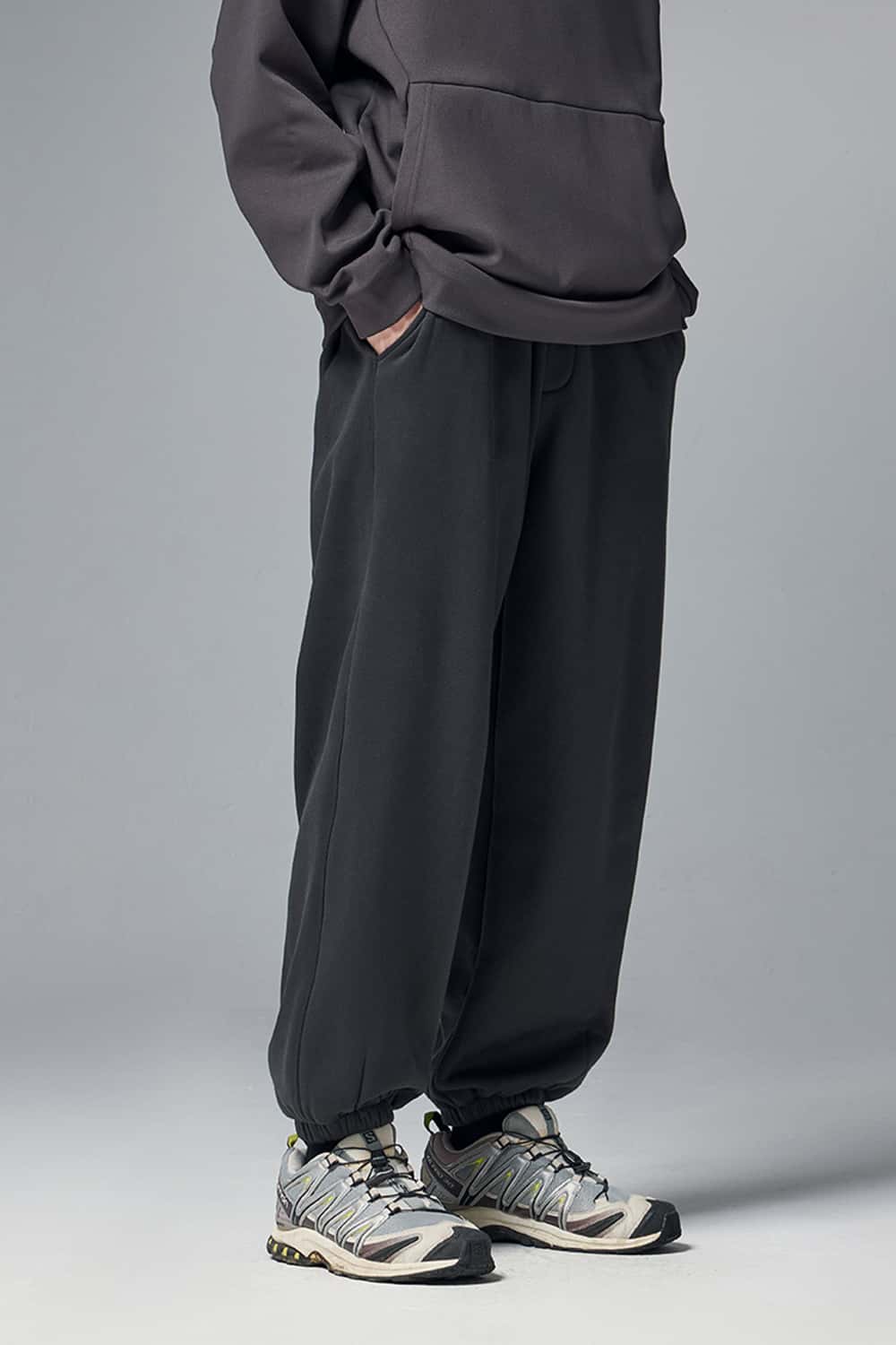 Premium Fleece Jogger Pants - Dark Gray
