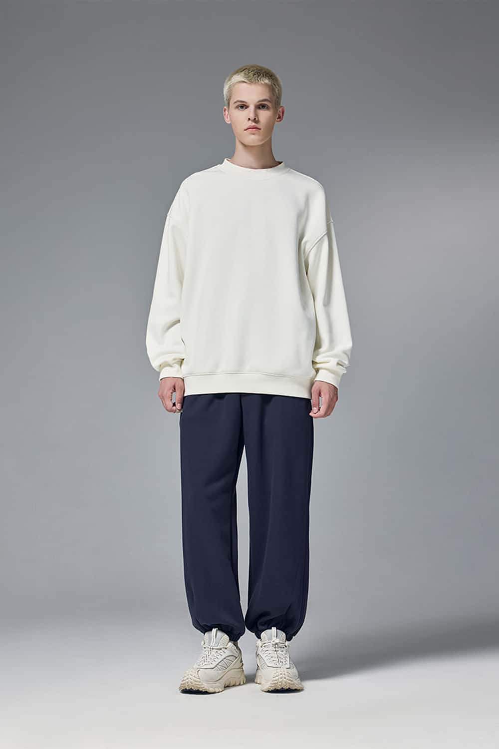 Premium Fleece Jogger Pants - Navy Blue