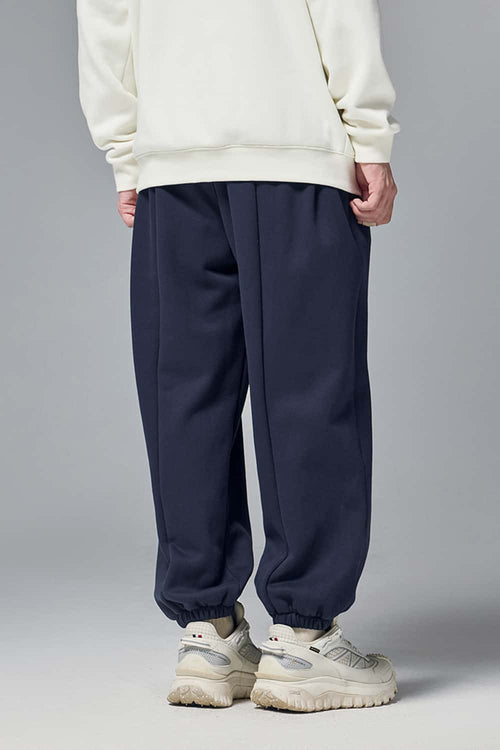 Premium Fleece Jogger Pants - Navy Blue