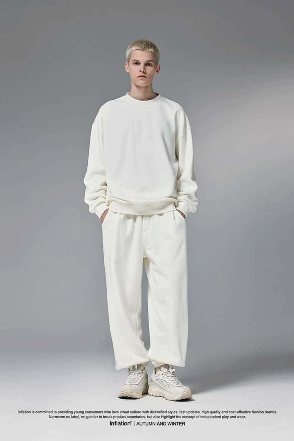 Premium Fleece Jogger Pants - Off White