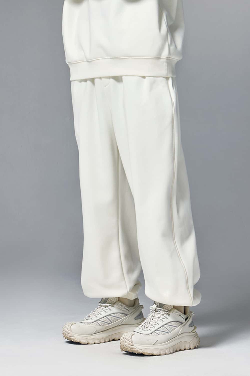 Premium Fleece Jogger Pants - Off White