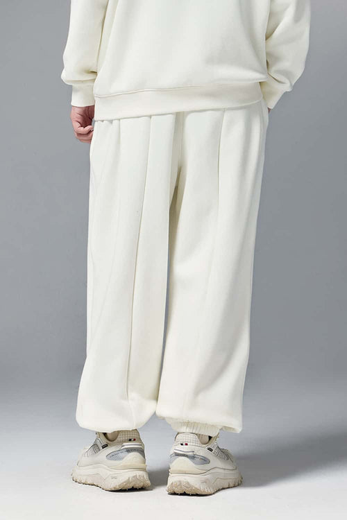 Premium Fleece Jogger Pants - Off White