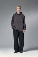 Premium Wide-Leg Fleece Pants - Dark Gray