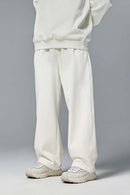 Premium Wide-Leg Fleece Pants - Off White
