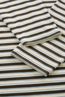 Striped Contrast Raglan Long-Sleeve Tee - Blue