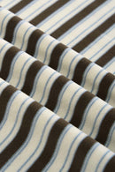 Striped Contrast Raglan Long-Sleeve Tee - Blue