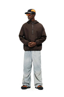 Lightweight Waterproof Winter Jacket - Brown