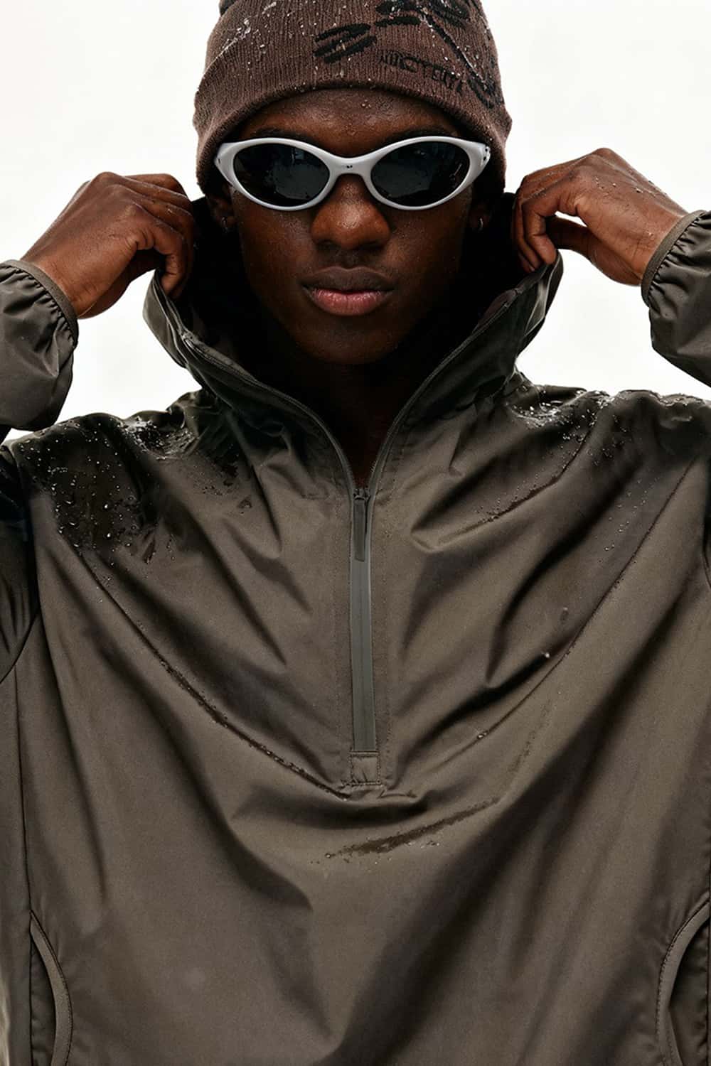 Lightweight Waterproof Winter Jacket - Brown