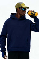 High-Stretch Heavyweight Fleece Hoodie - Eclipse Blue