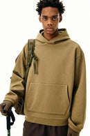 High-Stretch Heavyweight Fleece Hoodie - Mud Green