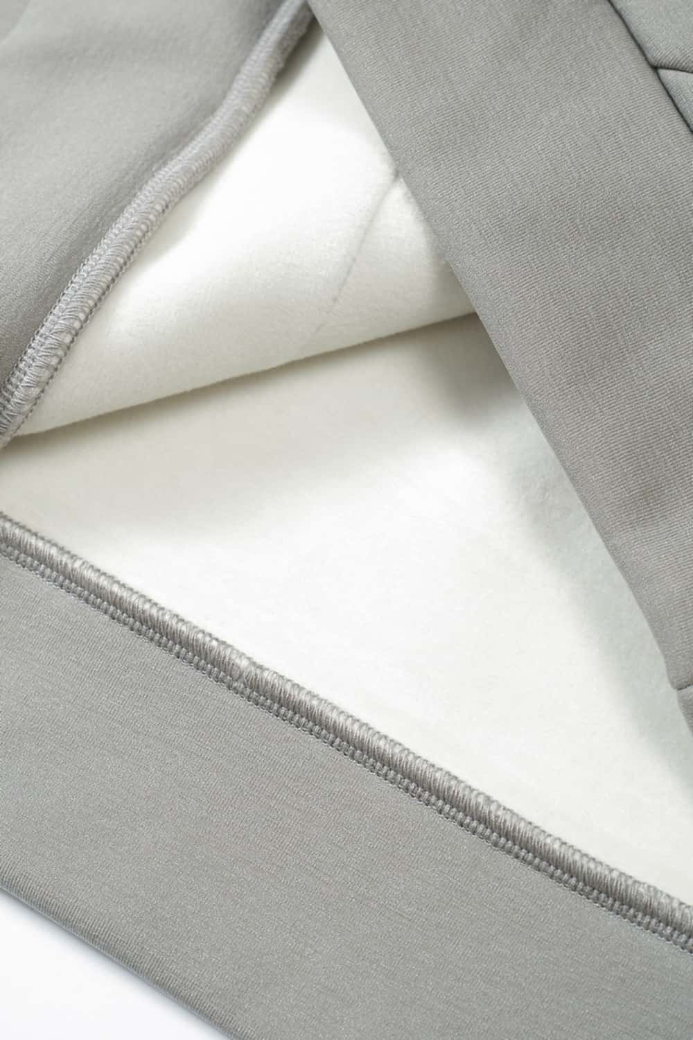 High-Stretch Heavyweight Fleece Hoodie - Stone Gray