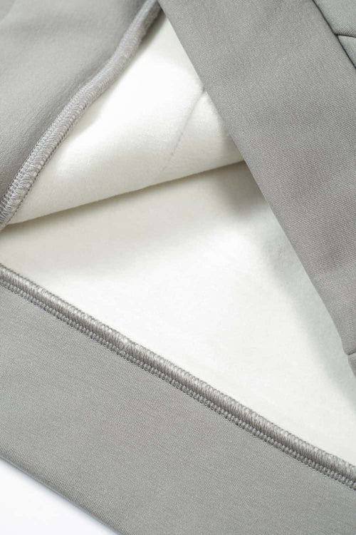 High-Stretch Heavyweight Fleece Hoodie - Stone Gray