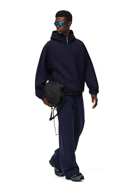 High-Stretch Windproof Hooded Jacket - Eclipse Blue