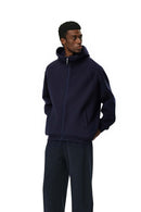 High-Stretch Windproof Hooded Jacket - Eclipse Blue
