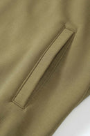 High-Stretch Windproof Hooded Jacket - Mud Green