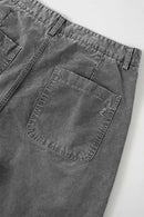 Distressed Splash-Ink Carpenter Pants - Black