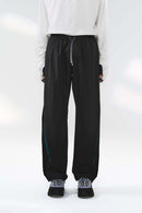 Color-Block Outdoor Hiking Pants - Black