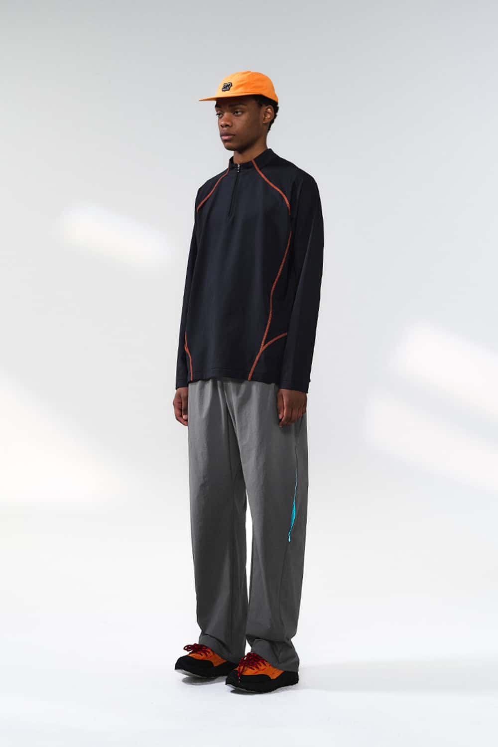 Color-Block Outdoor Hiking Pants - Gray
