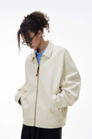 Lyocell Blend Cropped Cargo Jacket - Apricot