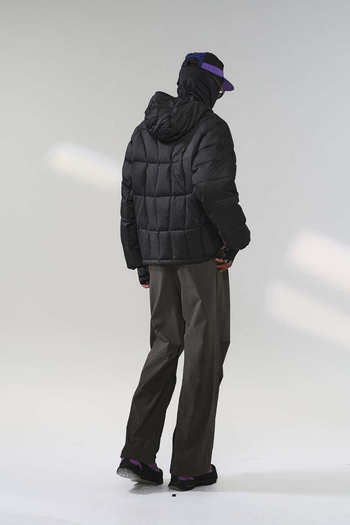 Ultra-Lightweight Hooded Puffer Jacket - Black