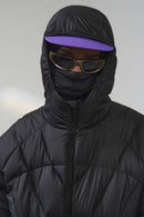 Ultra-Lightweight Hooded Puffer Jacket - Black