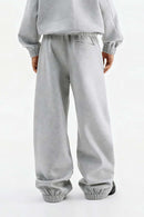 Heavyweight Fleece Jogger Sweatpants - Flower Gray