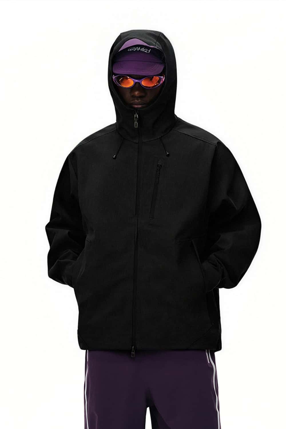 All-Weather Seamless Technical Jacket - Black