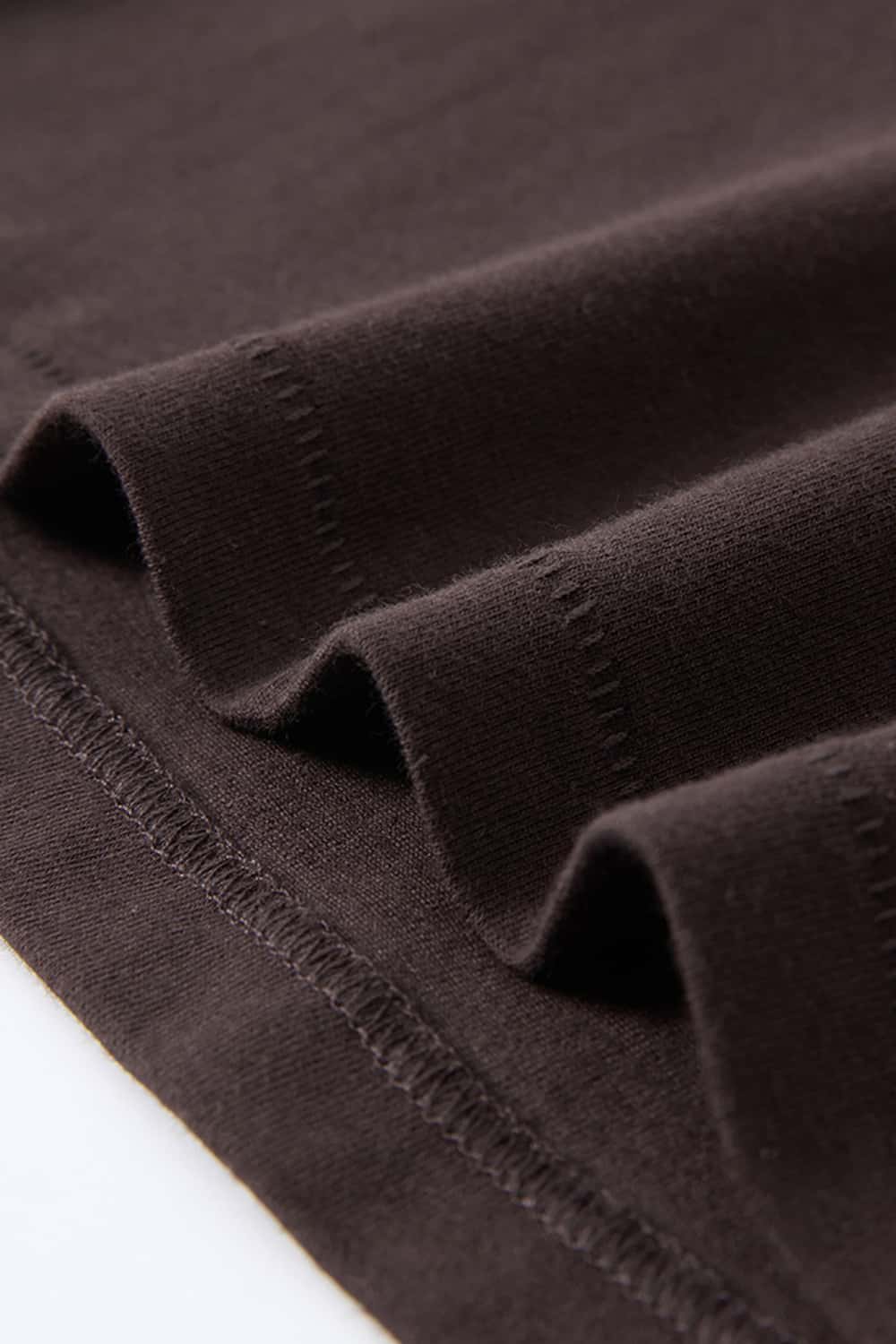 High-Stretch Tailored Cropped Tee - Coffee