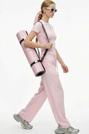 High-Stretch Tailored Cropped Tee - Pink
