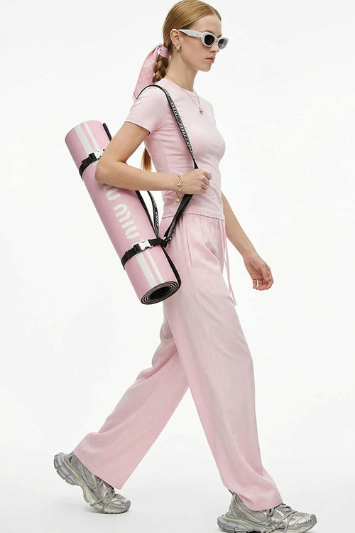 High-Stretch Tailored Cropped Tee - Pink