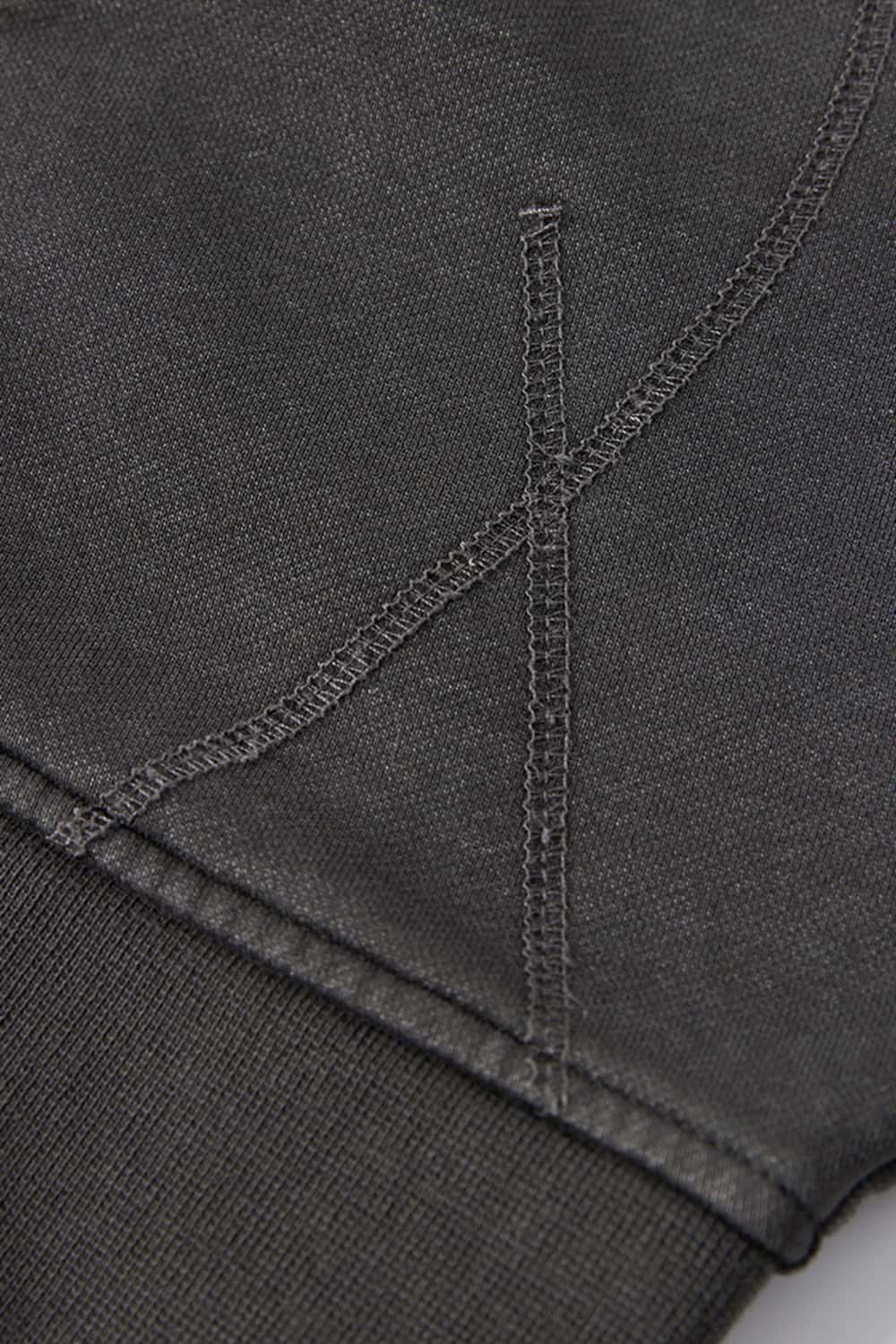 Detachable Fur-Collar Cinched Hoodie Jacket - Dark Gray