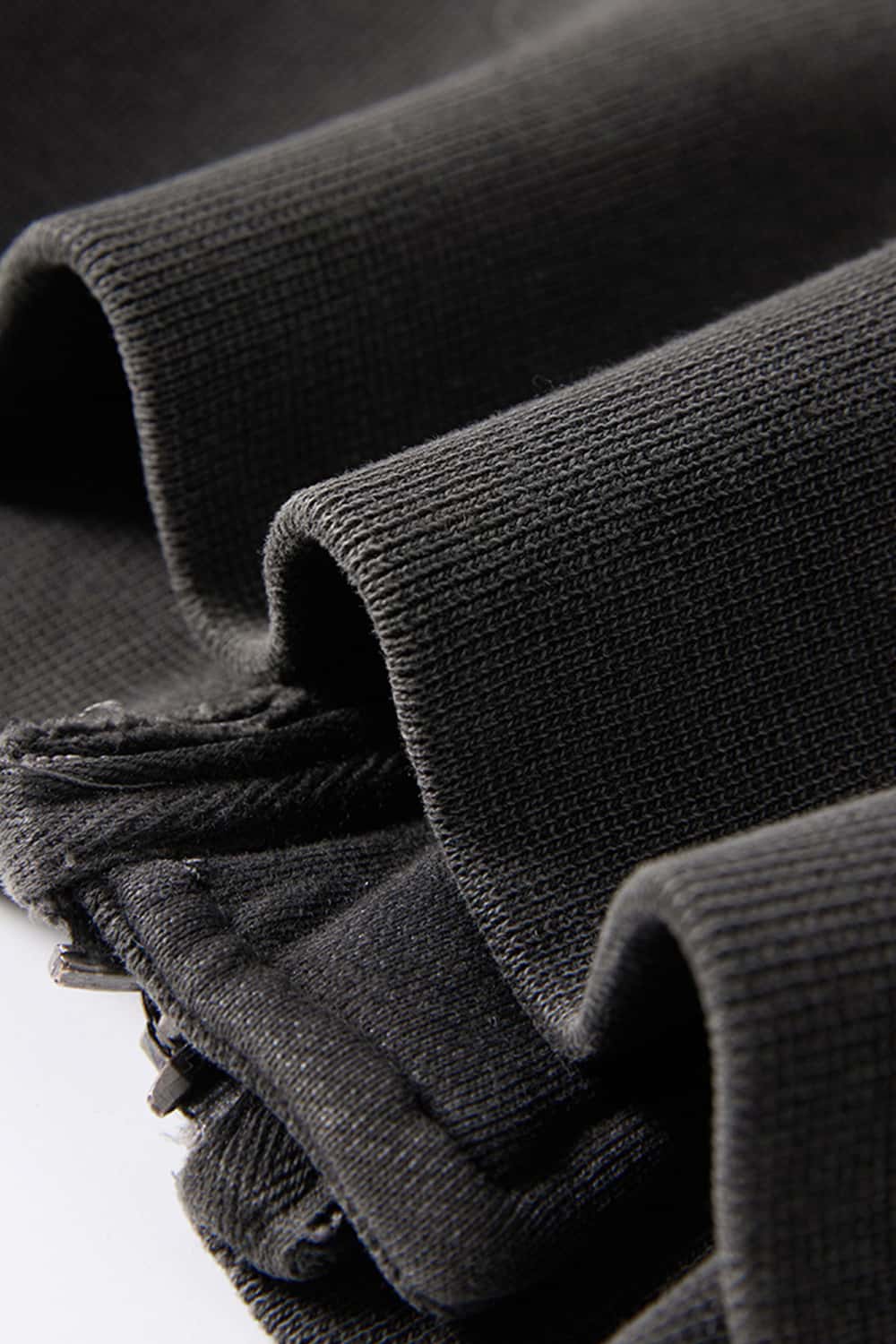 Detachable Fur-Collar Cinched Hoodie Jacket - Dark Gray