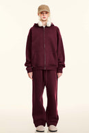 Thickened Fleece Zip-Up Hoodie - Ancora
