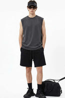 Cooling Sleeveless Active Tank Top - Charcoal