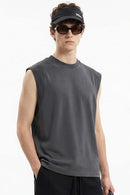 Cooling Sleeveless Active Tank Top - Charcoal
