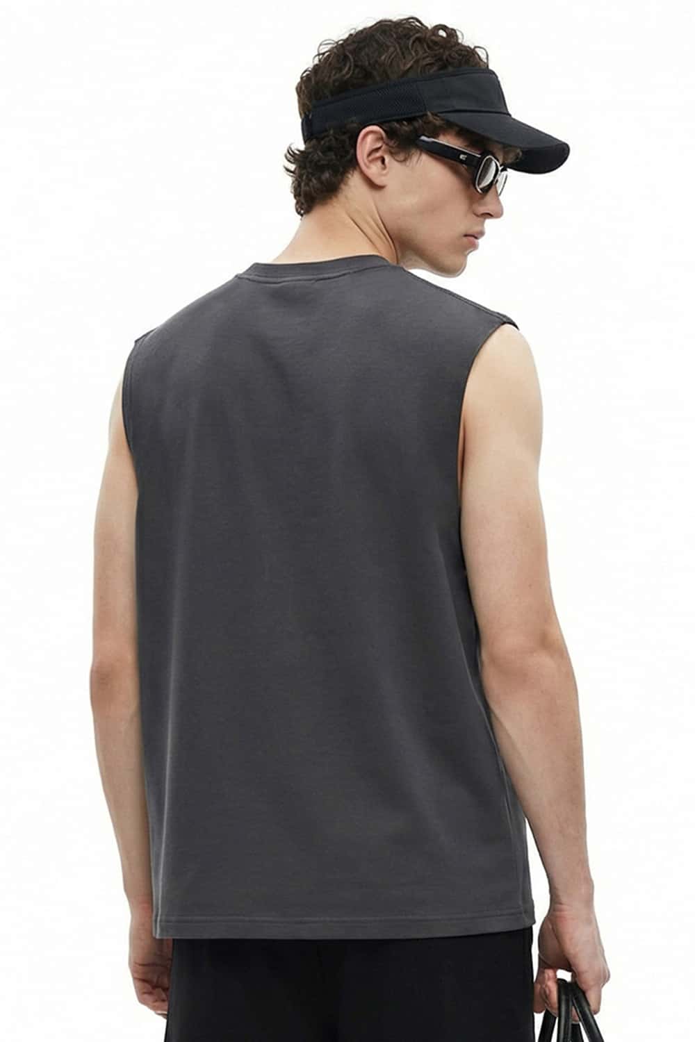 Cooling Sleeveless Active Tank Top - Charcoal