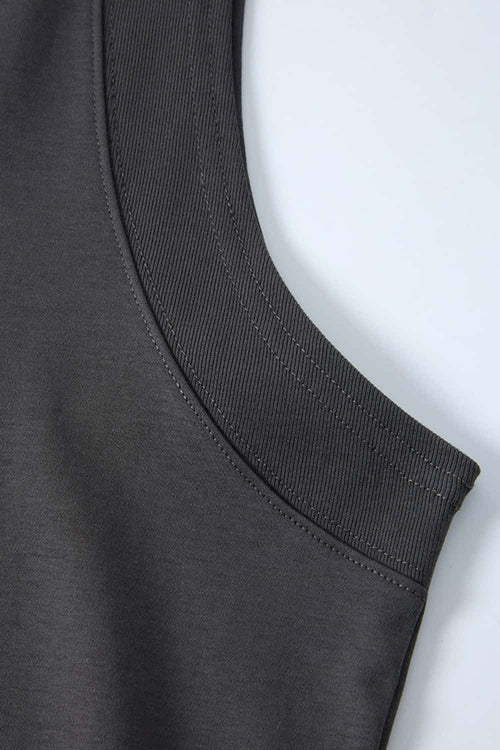 Cooling Sleeveless Active Tank Top - Charcoal